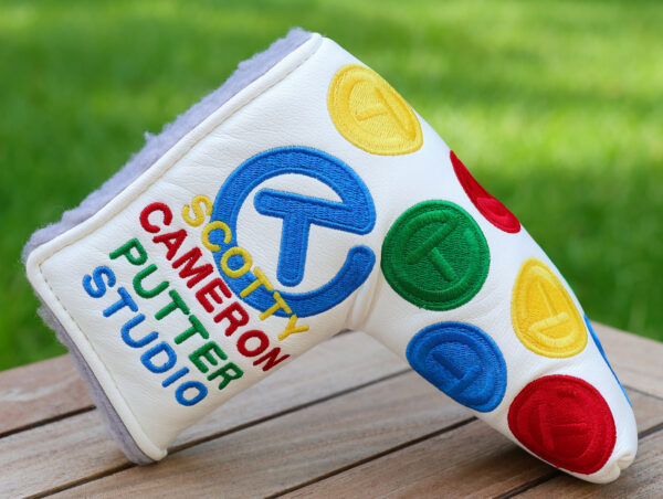 scotty cameron for tour use only white twister dancing circle t blade headcover