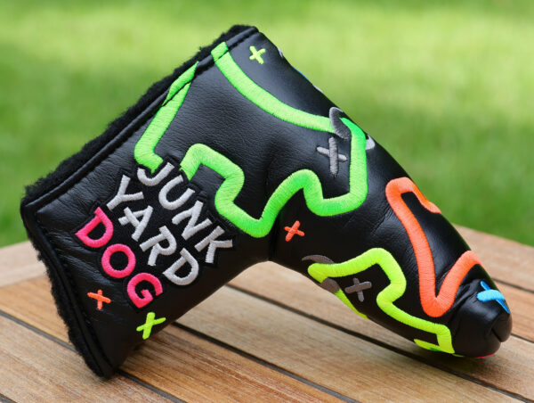 scotty cameron neon junk yard dog custom shop blade headcover