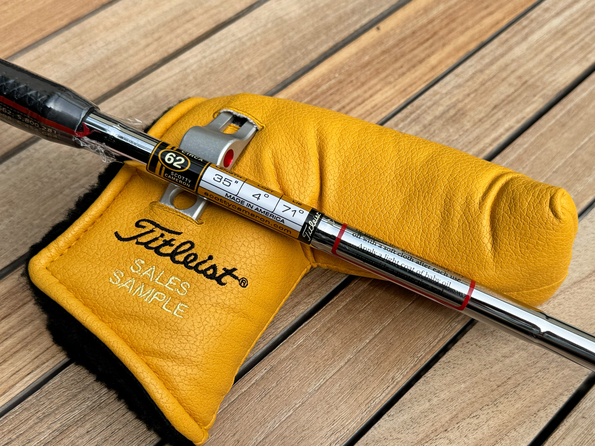 Scotty Cameron “SALES SAMPLE” Carbon Circa ’62 #5 – GRIP IN PLASTIC! - Image 6