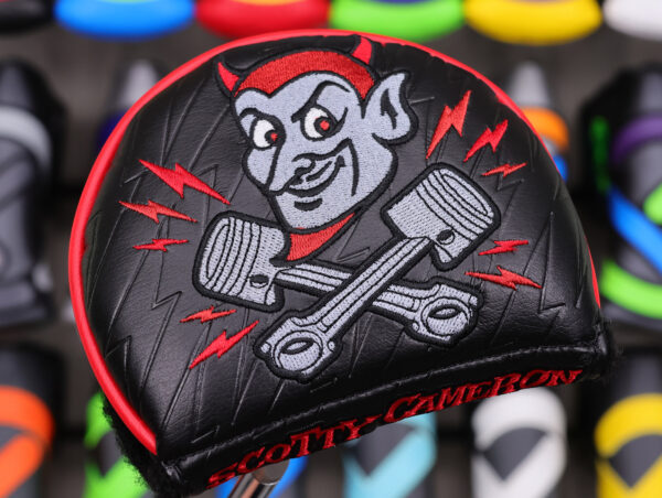 scotty cameron speed shop black and red speed demon mid round headcover