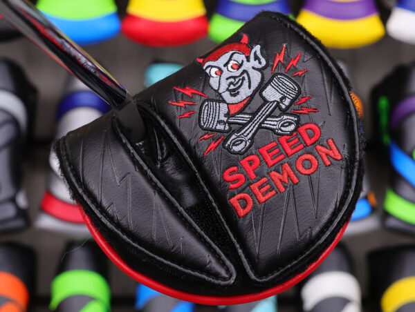 scotty cameron speed shop black and red speed demon mid round headcover