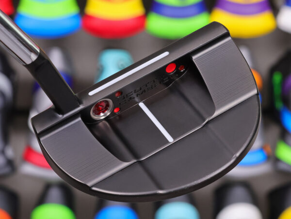 scotty cameron tour only black sss flowback f5.5 tourtype circle t 360g putter with vertical t line alignment aid golf club