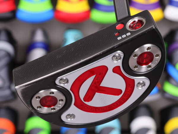 scotty cameron tour only black sss flowback f5.5 tourtype circle t 360g putter with vertical t line alignment aid golf club