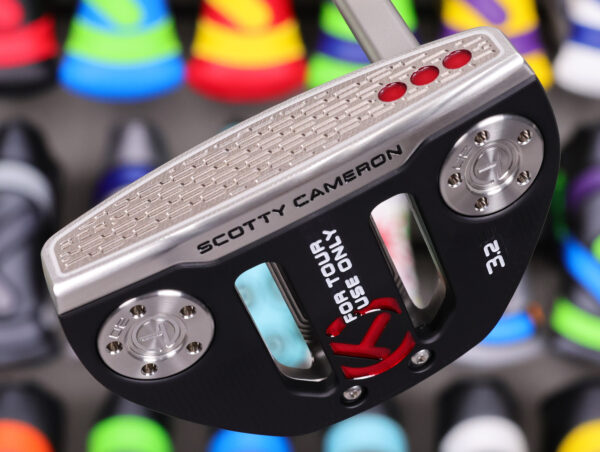 scotty cameron tour only 2026 phantom 3.2 circle t 360g putter with welded sss plumber neck and caron steel chain link milled insert golf club triple top lines