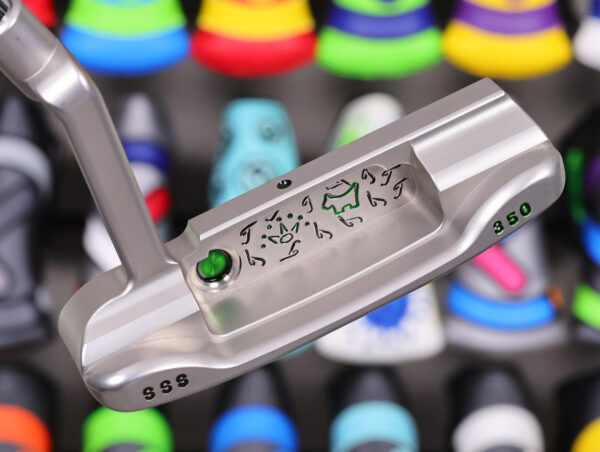 scotty cameron tour only sss masterful 009m circle t 350g putter with dancing script titleist t stamps and scotty dog golf club