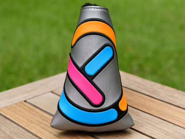 scotty cameron for tour use only bright silver multi color stick figure industrial circle t mid mallet headcover