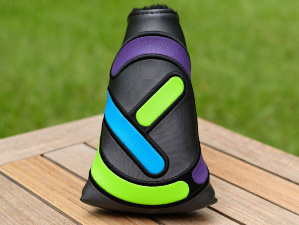 scotty cameron for tour use only dark gray multi color stick figure industrial circle t mid mallet headcover