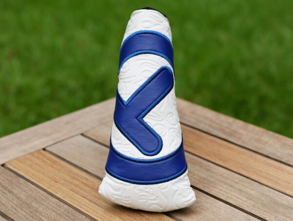 scotty cameron for tour use only white and blue tour rat industrial circle t blade headcover