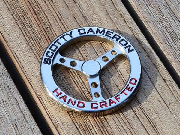 scotty cameron limited release 2023 british open championship stainless steel 3 spoke ball marker coin
