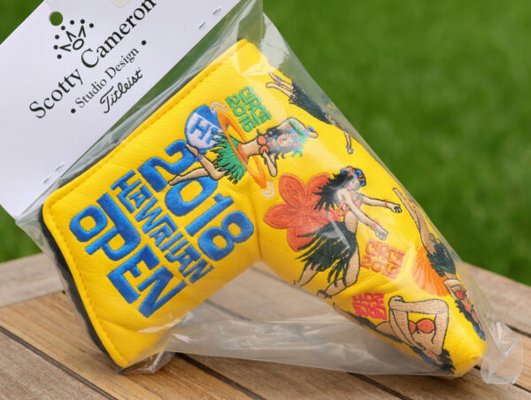 scotty cameron limited release 2018 yellow hula girl blade putter headcover