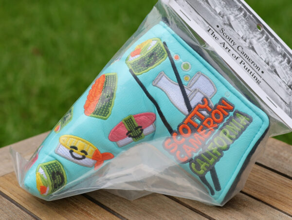 scotty cameron limited release tiffany happy sushi blade putter headcover