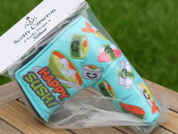 scotty cameron limited release tiffany happy sushi blade putter headcover