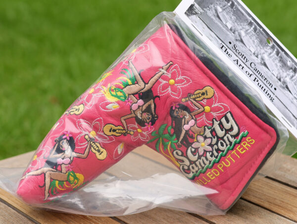scotty cameron limited release pink hula girl blade putter headcover