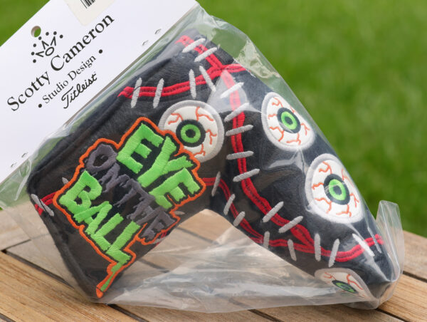 scotty cameron limited release eye on the ball halloween blade headcover