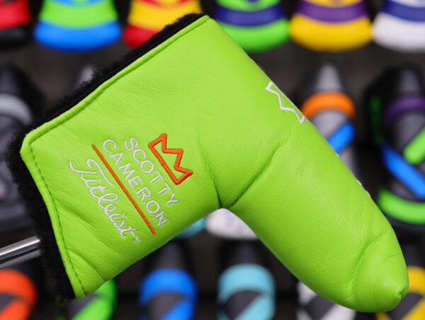 scotty cameron lime green custom shop blade putter headcover